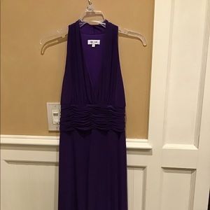 Purple halter neck sundress